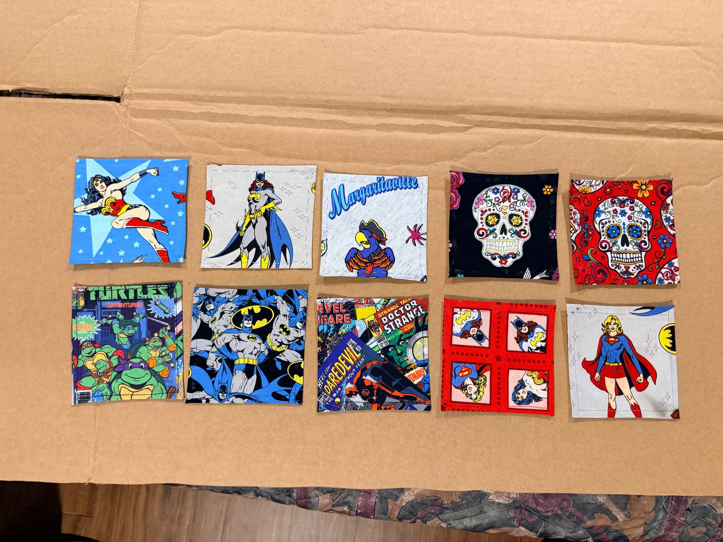 Patchwork Coasters - 4pk (Premium)